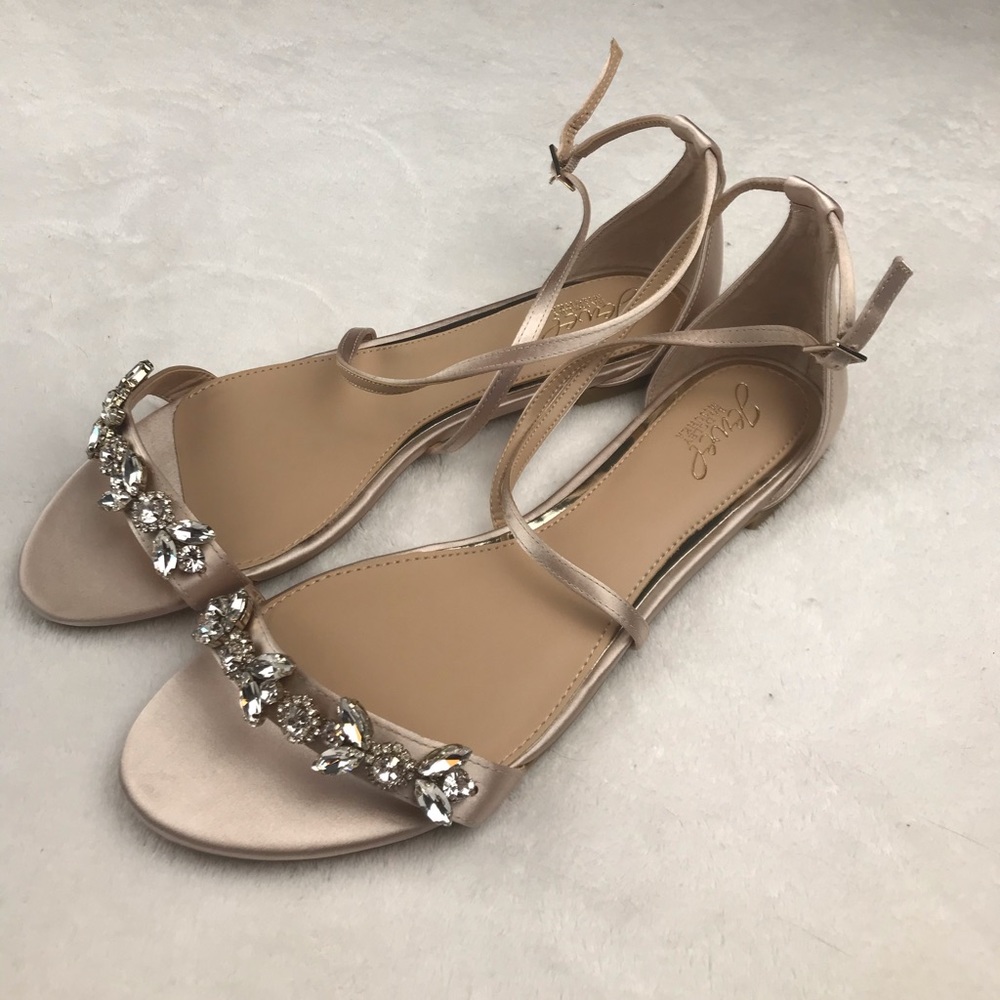 Badgley Mischka sandals Swarovski crystal details